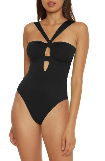 Becca Color Code Cutout One-piece Swimsuit In Black