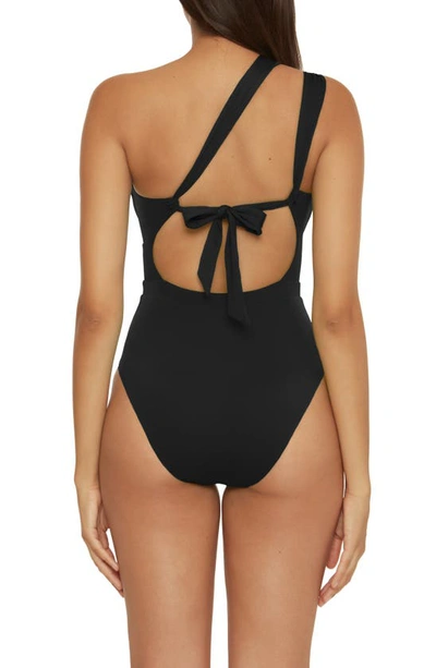 Shop Becca Color Code Cutout One-piece Swimsuit In Black