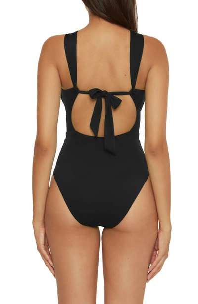 Becca Color Code Cutout One-piece Swimsuit In Black