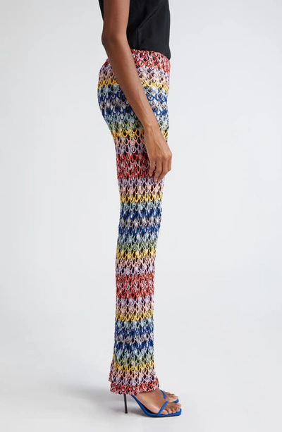 Shop Missoni Colorful Loop Knit Trousers In Krg0072 Multicolor