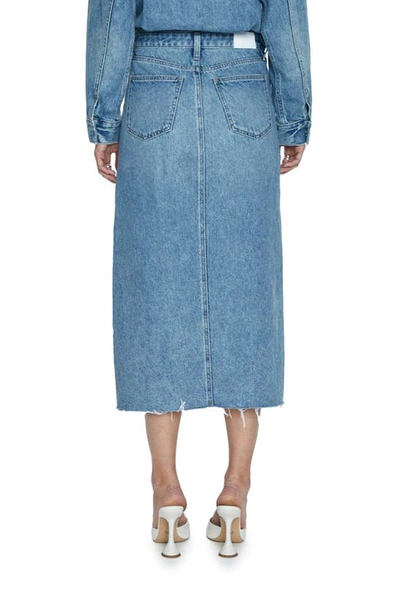 Shop Pistola Amira Long Sleeve Denim Midi Dress In Marcel