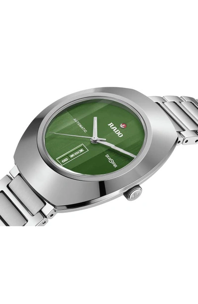Shop Rado Diastar Original Automatic Bracelet Watch, 38mm In Green