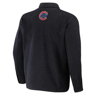 Shop Darius Rucker Collection By Fanatics Black Chicago Cubs Ringstop Full-snap Shacket