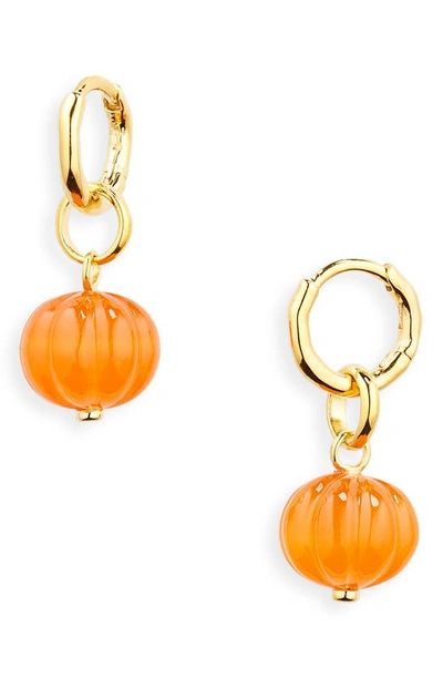 Shop Monica Vinader Lantern Red Onyx Stone Drop Earrings In 18k Gold Vermeil