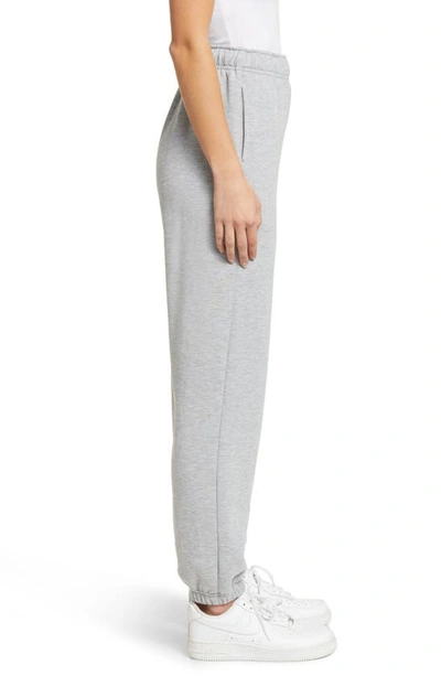 Shop Alo Yoga Accolade Logo Sweatpants In Athletic Heather Grey