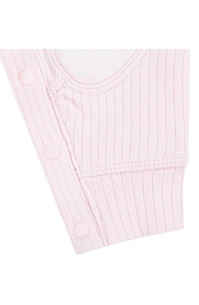 Shop Nike Ready Set Organic Cotton Rib Coveralls In Pink Foam