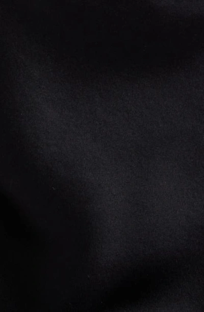 Shop Alexander Wang Crop Logo Hardware Silk Charmeuse Camisole In Black