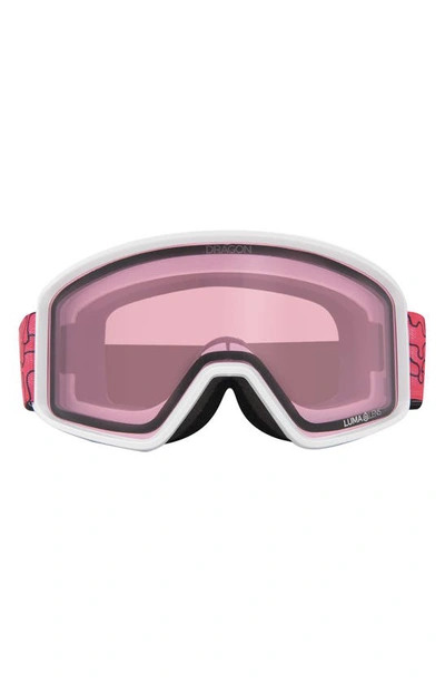 Shop Dragon Dxt Otg 59mm Snow Goggles In Drippy Ll Light Rose
