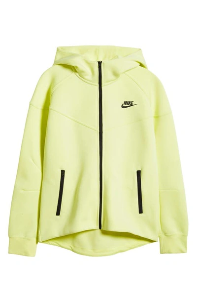 Shop Nike Sportswear Tech Fleece Windrunner Zip Hoodie In Luminous Green/ Black