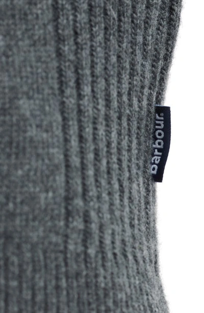 Barbour Holden Wool Half-zip Pullover In Mid Grey Marl