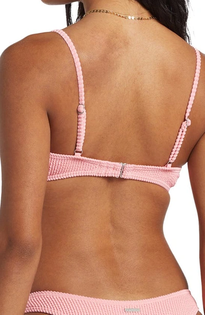 Shop Billabong Summer High Bikini Top In Flamingo