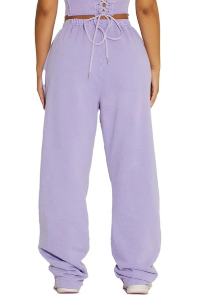 Shop Naked Wardrobe Make You Sweat Oversize Sweatpants In Light Purple