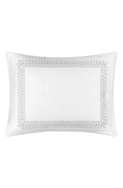Matouk Astor Braid Matelassé Pillow Sham In Silver