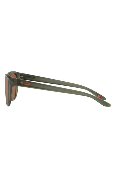Shop Oakley Manorburn 56mm Prizm™ Polarized Square Sunglasses In Olive