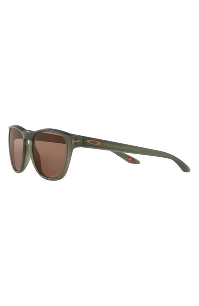 Shop Oakley Manorburn 56mm Prizm™ Polarized Square Sunglasses In Olive