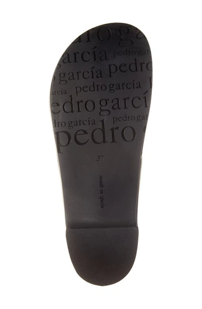 Shop Pedro Garcia Lexia Platform Slide Sandal In Black Soft Kid
