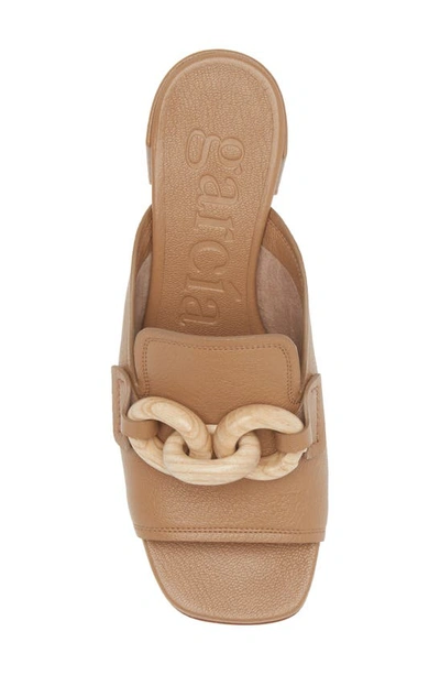 Shop Pedro Garcia Umita Slide Sandal In Beige Petitgrain