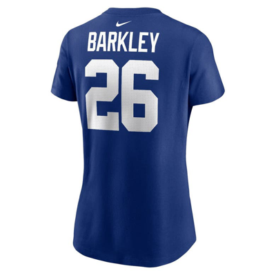 Shop Nike Saquon Barkley Royal New York Giants Player Name & Number T-shirt