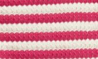 Mango Striped Jersey Dress Fuchsia In Fuchsia