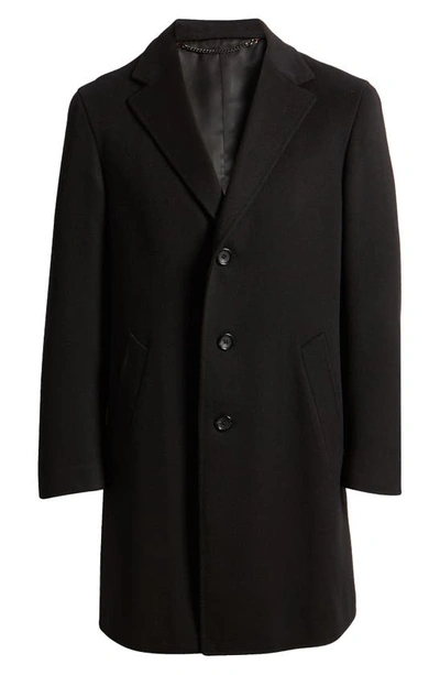 Shop Canali Trim Fit Wool & Cashmere Coat In Black