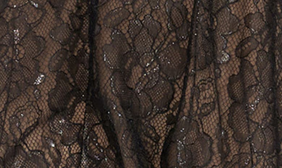 Shop Dress The Population Danae Lace Gown In Black- Beige