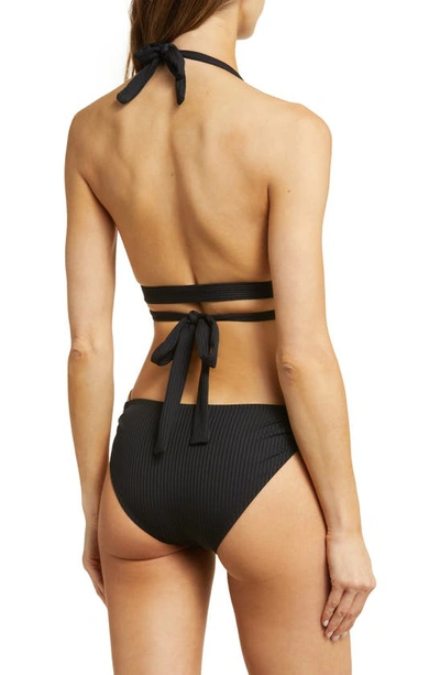 Shop Vitamin A ® Sirena Cutout Wrap Bikini Top In Black Ecorib