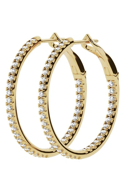 Shop Jennifer Fisher 18k Gold Lab Created Diamond Hoop Earrings In 18k Yellow Gold