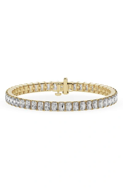 Shop Jennifer Fisher 18k Gold Radiant Lab Created Diamond Tennis Bracelet In 18k Yellow Gold