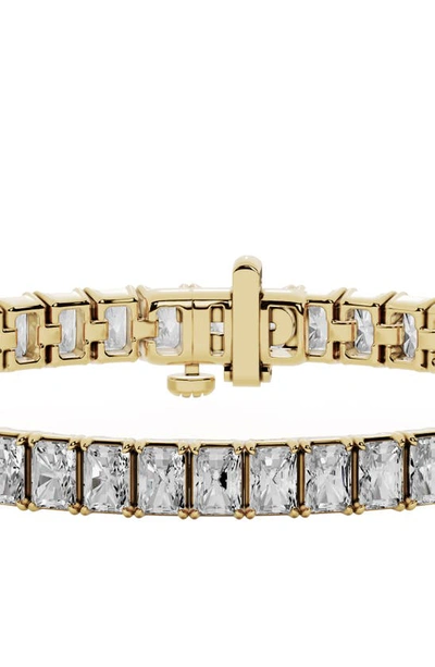 Shop Jennifer Fisher 18k Gold Radiant Lab Created Diamond Tennis Bracelet In 18k Yellow Gold