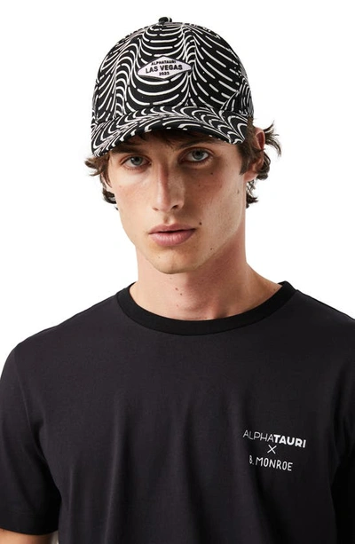 Shop Alphatauri Cotton Twill Baseball Cap In Black