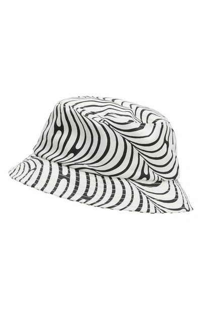 Shop Alphatauri Cotton Twill Bucket Hat In White