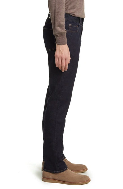 Shop Canali Trim Fit Straight Leg Jeans In Dark Blue