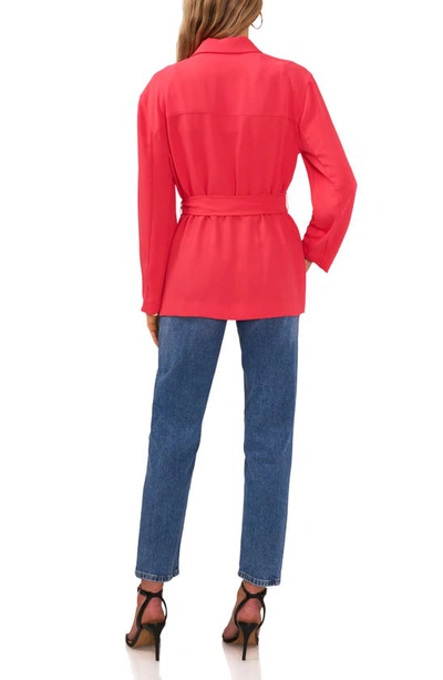 Shop Vince Camuto Slouchy Patch Pocket Jacket In Pink Allure