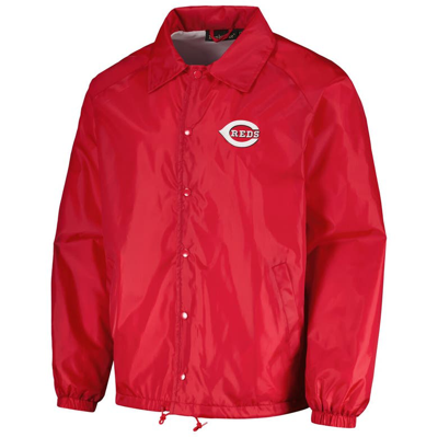 Shop Dunbrooke Red Cincinnati Reds Coach's Raglan Full-snap Windbreaker Jacket