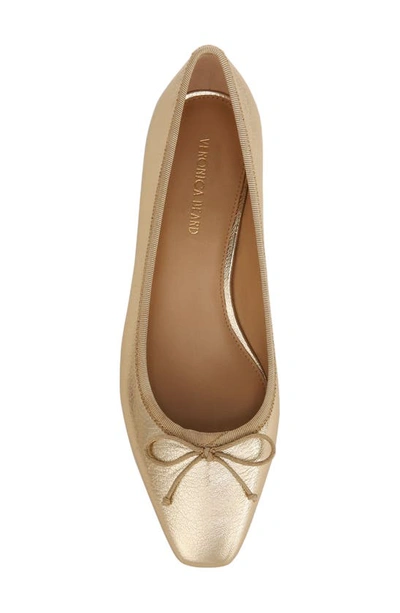 Veronica Beard Cecile Square Toe Pump In Platinum
