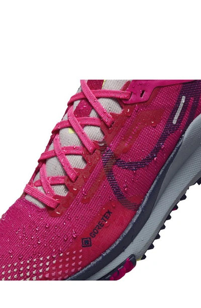 Nike Women's Pegasus Trail 4 Gore-tex Waterproof Trail Running Shoes In Fireberry/ Fierce Pink/ Violet