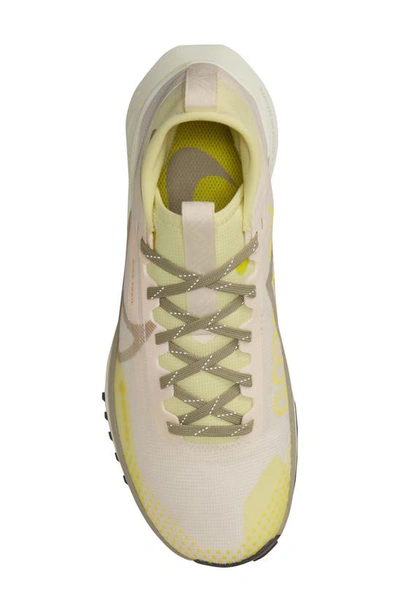 Shop Nike React Pegasus Trail 4 Gore-tex® Waterproof Running Shoe In Pale Ivory/ Olive/ Green