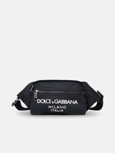 Dolce & Gabbana Marsupio Logo In Black