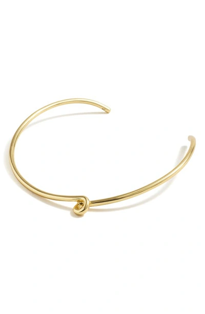 Shop Madewell Cuff Necklace In Vintage Gold