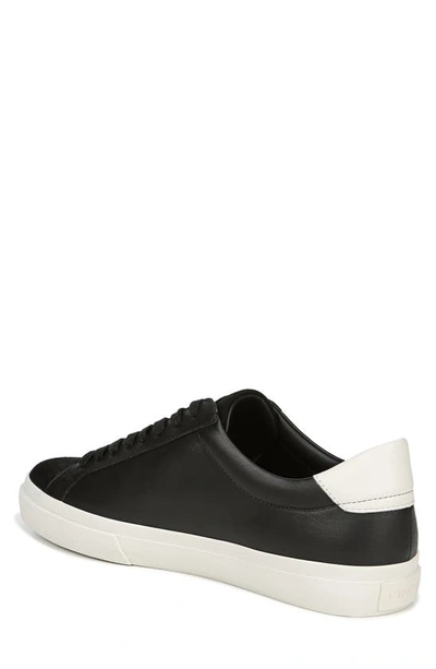 Shop Vince Fulton Sneaker In Black Prince Leather