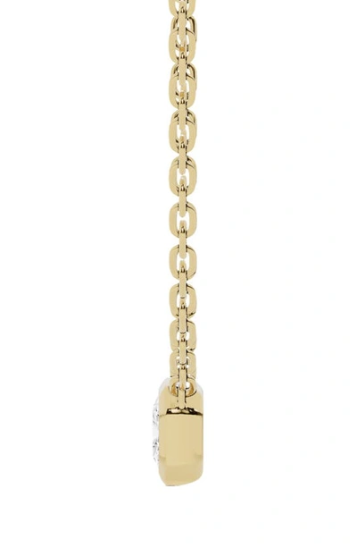 Shop Jennifer Fisher 18k Gold Radiant Sol Lab Created Diamond Pendant Necklace In D1.0ct - 18k Yellow Gold