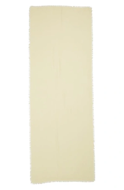 Shop Nordstrom Cashmere & Silk Wrap In Yellow Pastel