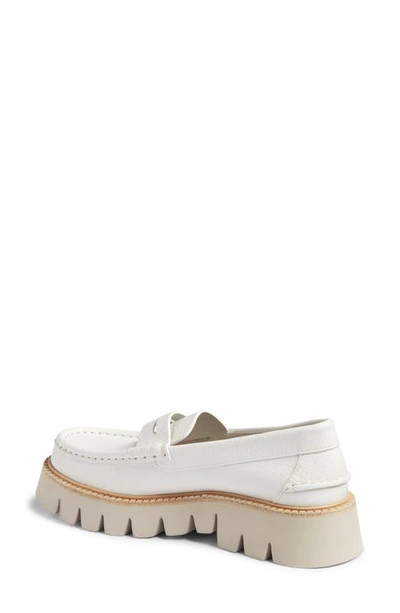 Shop Pedro Garcia Sebas Lug Penny Loafer In White Cervo