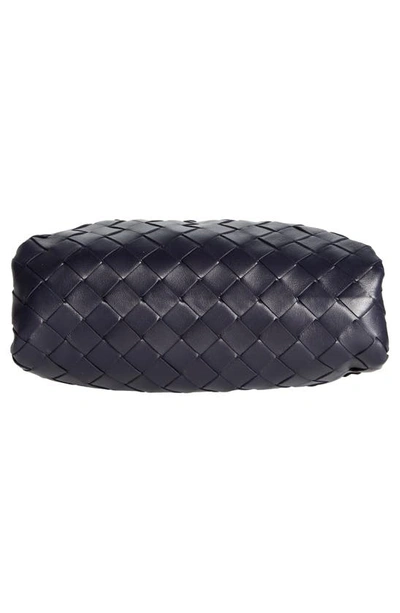 Shop Bottega Veneta Small The Pouch Leather Clutch In Space-gold