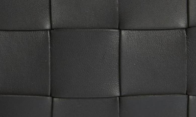 Shop Bottega Veneta Intrecciato Leather Crossbody Bag In 8425 Black-gold