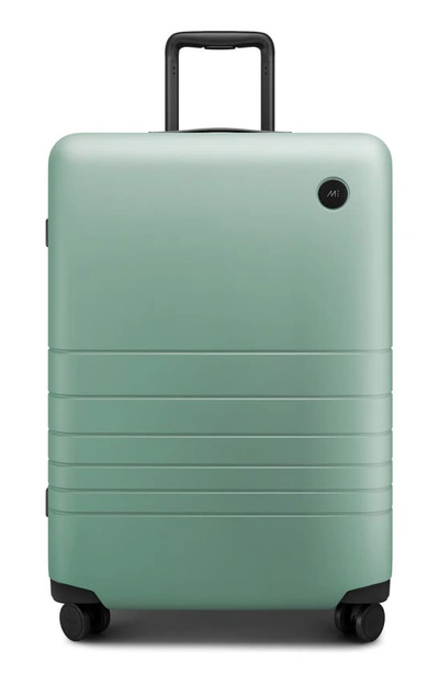 Shop Monos 23-inch Carry-on Plus Spinner Luggage In Sage Green
