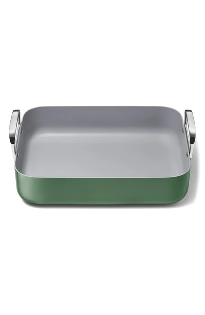 Caraway Non-stick Ceramic-coated 16.5" Roasting Pan With Rack In Sage