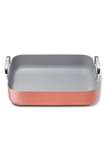 Caraway Non-stick Ceramic-coated 16.5" Roasting Pan With Rack In Perracotta