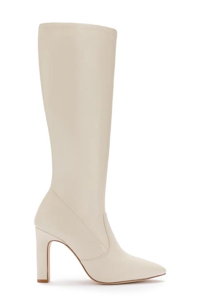 Shop Larroude Christy Pointed Toe Boot In Light Beige