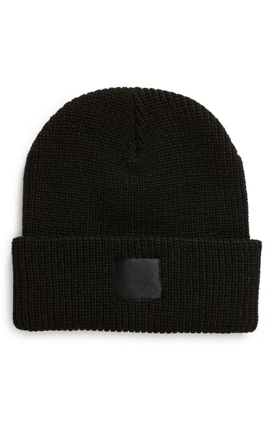 Shop Honor The Gift Logo Patch Beanie In Black